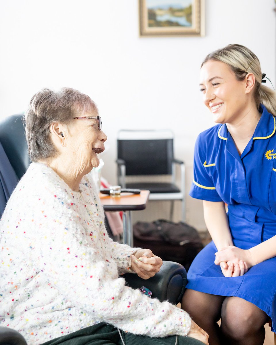 “Lauren and I always have a good laugh and talk about all sorts of things.” In our recent edition of Connect, we heard from Lois, who has struck up special relationships with our nurses and carers - including community nurse, Lauren. 🌻 Read it here: ow.ly/jgE850R3fGO