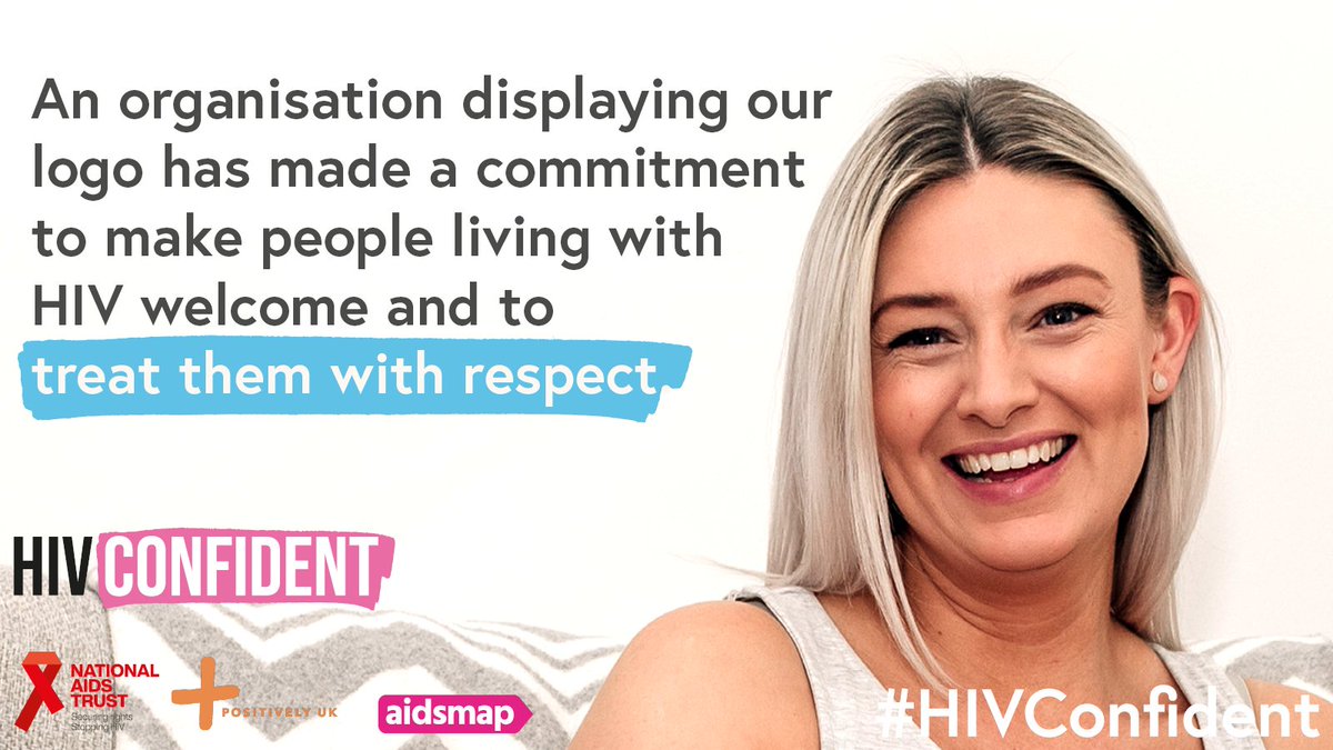 The HIV Confident charter mark aims to reduce HIV stigma in member organisations - making sure they respect and welcome people living with #HIV who work for them and access them. Learn more here hivconfident.org.uk Photo: Mareike Günsche