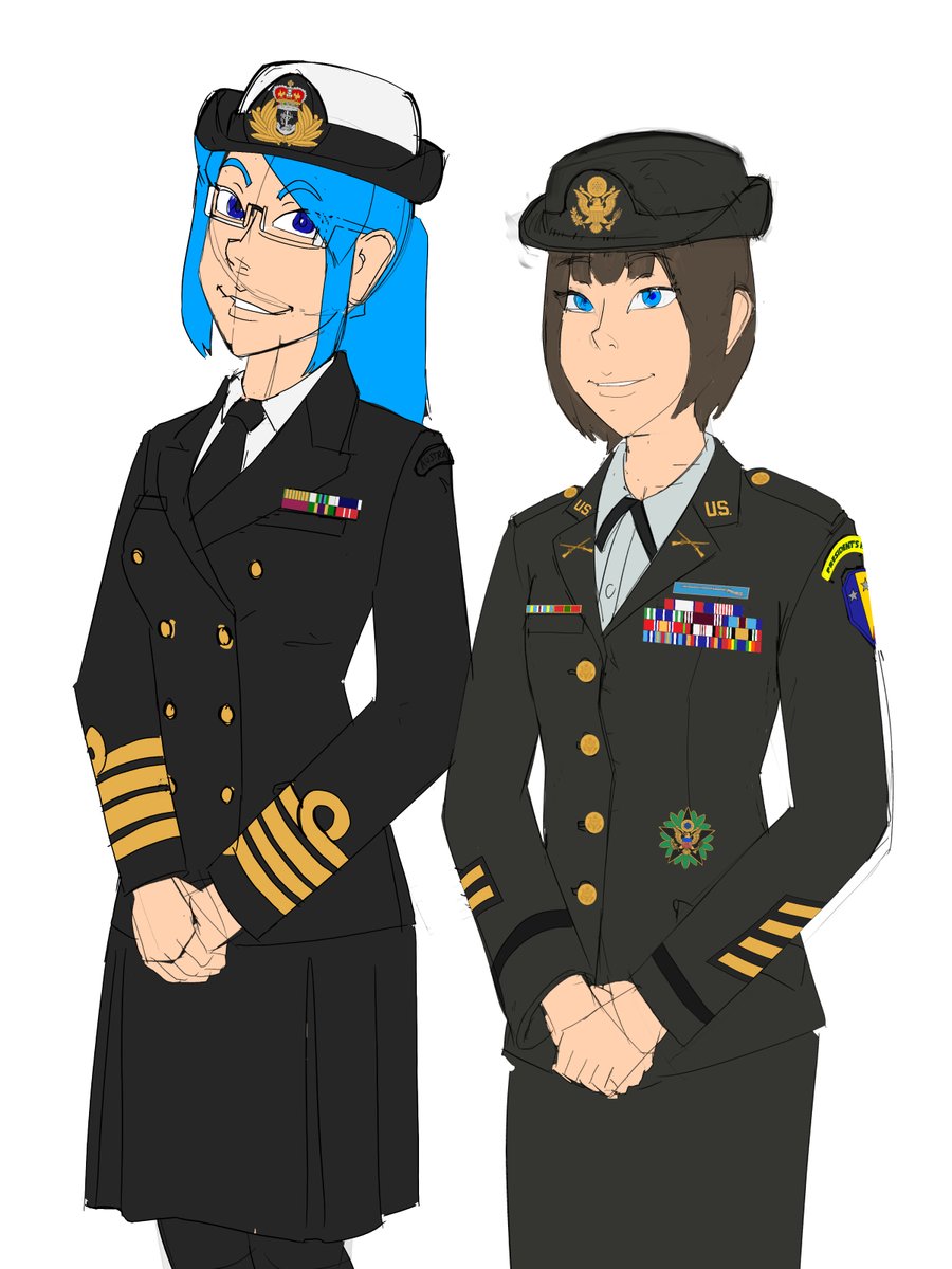 WIP of RAN Captain and US Army 50th Infantry division