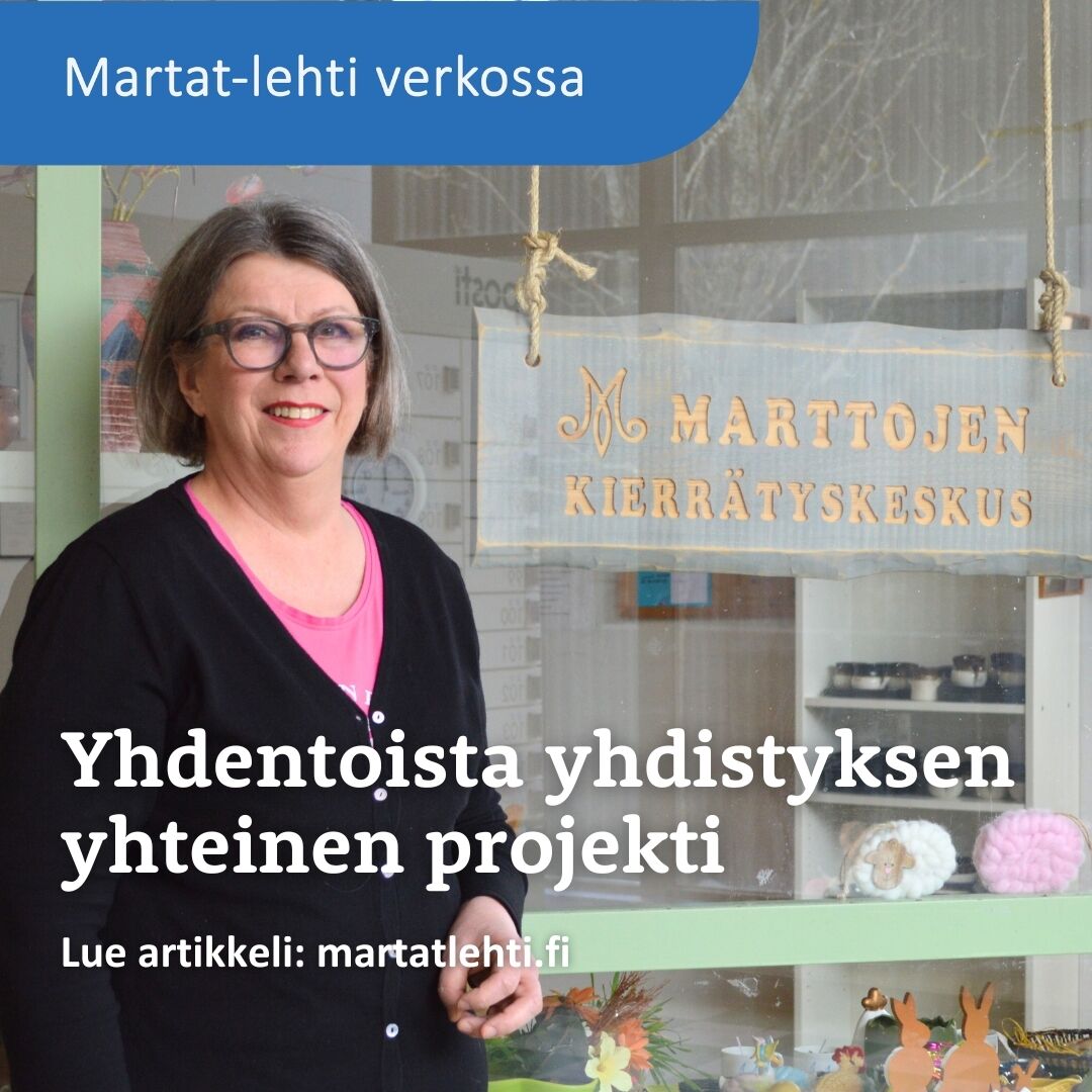 Marttayhdistykset pyörittävät Kirkkonummella kierrätyskeskusta. Tuotoista on annettu stipendejä koululaisille, ruokalahjakortteja sosiaalitoimistolle ja neulelankoja erilaisiin hyväntekeväisyysprojekteihin. ♻️ Lue verkkolehden artikkeli: 👉 martatlehti.fi/artikkelit/kir…