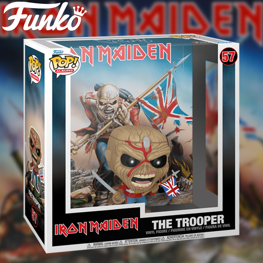 🤘 Rock your collection with Iron Maiden's 'The Trooper' Funko Pop! Album Cover 🎸 Featuring iconic 'The Trooper' art – a must-have for metal fans! #IronMaiden #FunkoPop 🔗 ow.ly/oNYP50Rfc0h