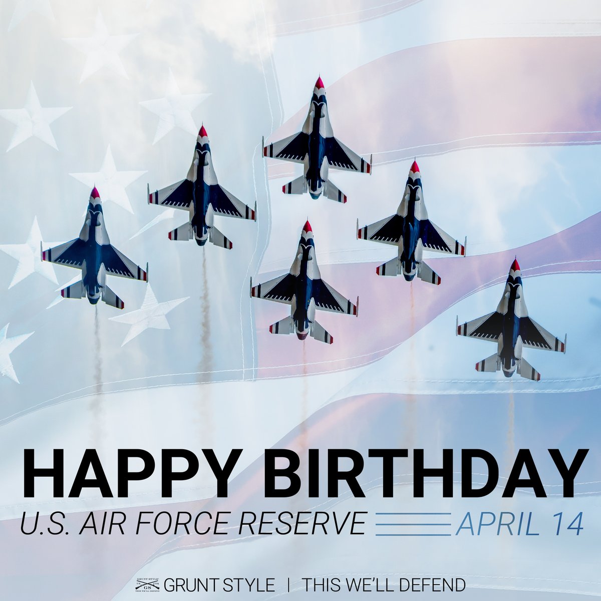 Happy birthday U.S. Airforce Reserve! gruntstyle.com #airforce #reserves #happybirthday #gruntstyle #america #freedom #bacon #fly #USAF