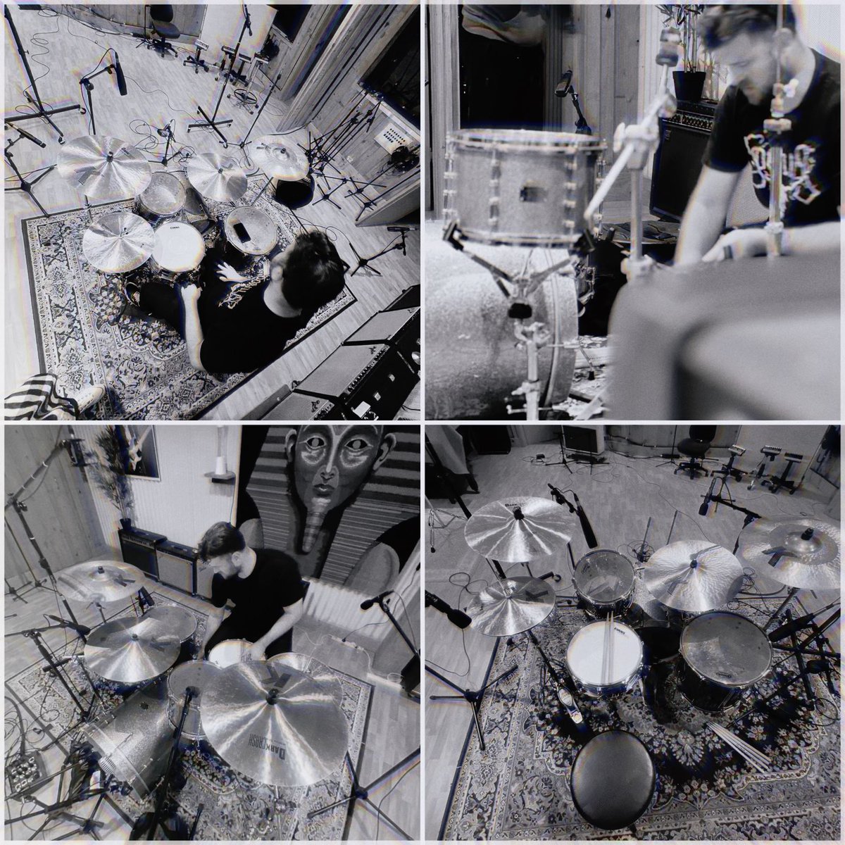 purity_fireau's tweet photo. Just wrapped our latest recording session. New music soon 🙏
#Sjcdrums #Zildjian #Vicfirth #Evans #yamahapercussion  #Studio #Recording https://t.co/QzGxgqEils