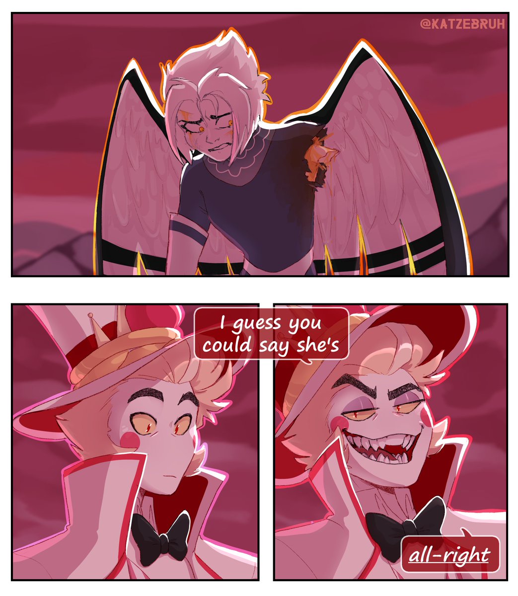 This might be the only Hazbin Hotel post I make and it's just a joke I made in call alkfsjd (I do really like Lucifer though)

#HazbinHotel #HazbinHotelLucifer #HazbinHotelLute