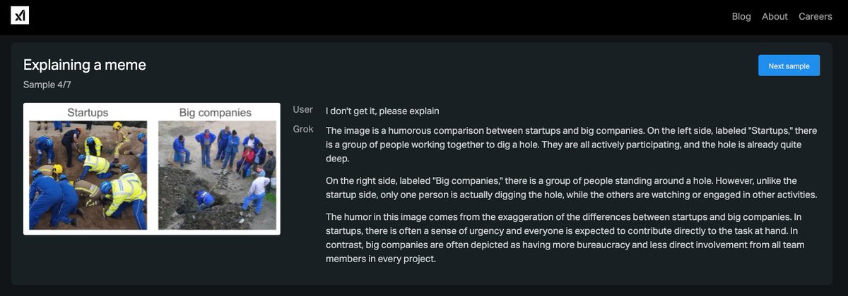 llmmaster's tweet image. #grokvision 🚀 Innovación en IA: Entendiendo el humor a través de la visión por computadora. No entiendes memes, utiliza el poder de visión: