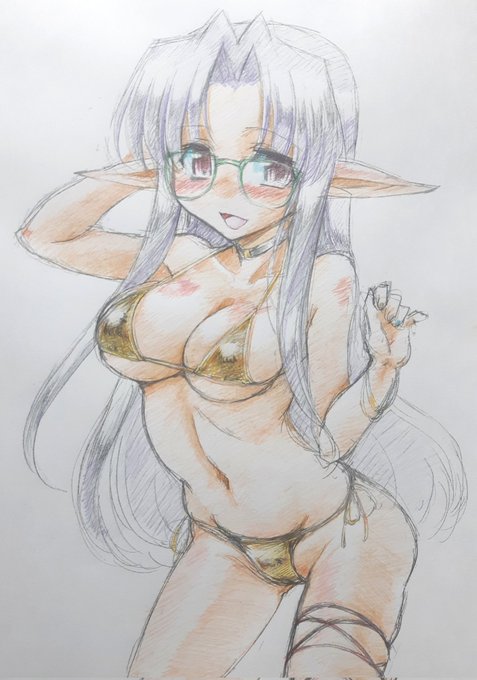 #気温が高いので気が早いが水着絵が見たい
(いつも描いてるやろ) 