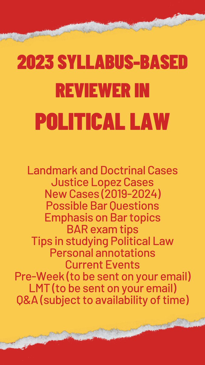 AgheroLabs's tweet photo. Dear 2024 Bar Takers, Syllabus-Based Reviewers in Political Law (Third Edition) and Labor Law (First Edition) are out!

For purchase, click this link: https://t.co/ZFBPnf8Ttb https://t.co/XsmlbT7q3s