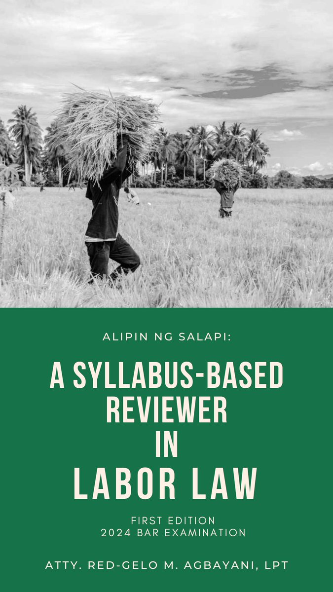 AgheroLabs's tweet photo. Dear 2024 Bar Takers, Syllabus-Based Reviewers in Political Law (Third Edition) and Labor Law (First Edition) are out!

For purchase, click this link: https://t.co/ZFBPnf8Ttb https://t.co/XsmlbT7q3s
