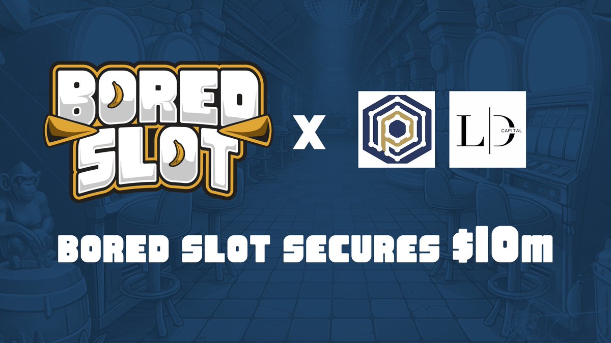 Bored Slot just raised $10M from @PlutusVc and @LD_Capital , a strategic partnership aims to redefine social slots gaming. A widely enjoyed form of entertainment with the potential to mine huge rewards. Read more on below🧵