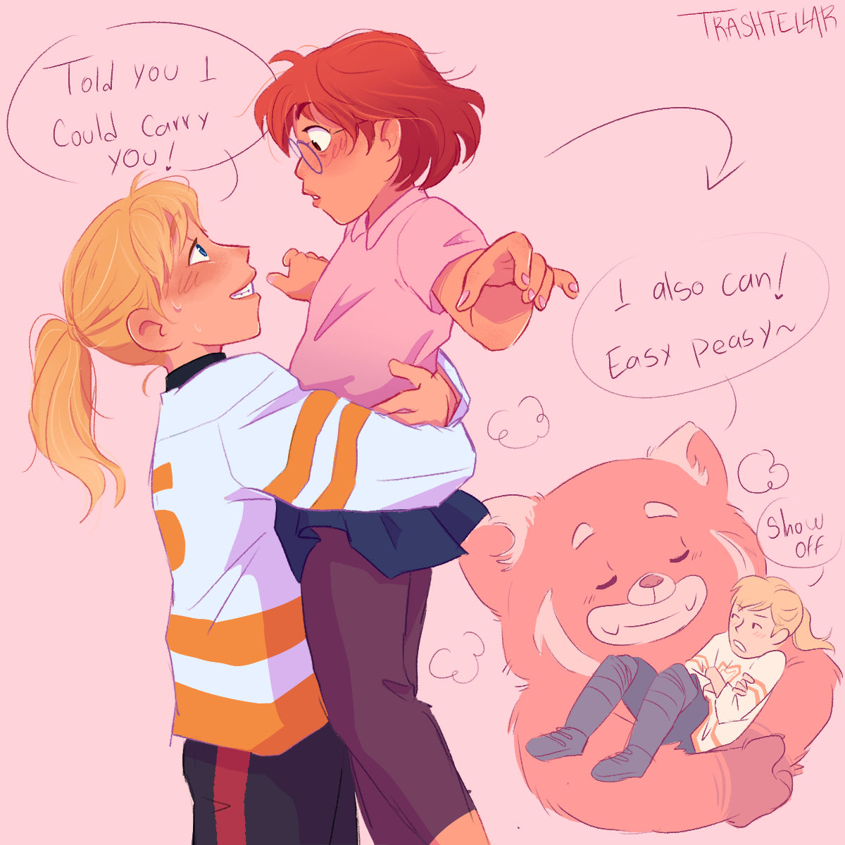 Trashtellar's tweet photo. I had an idea, and it’s called Meiley🏒🌺
#meimei #turningred #riley #InsideOut2 https://t.co/uY4RsK5Cdh
