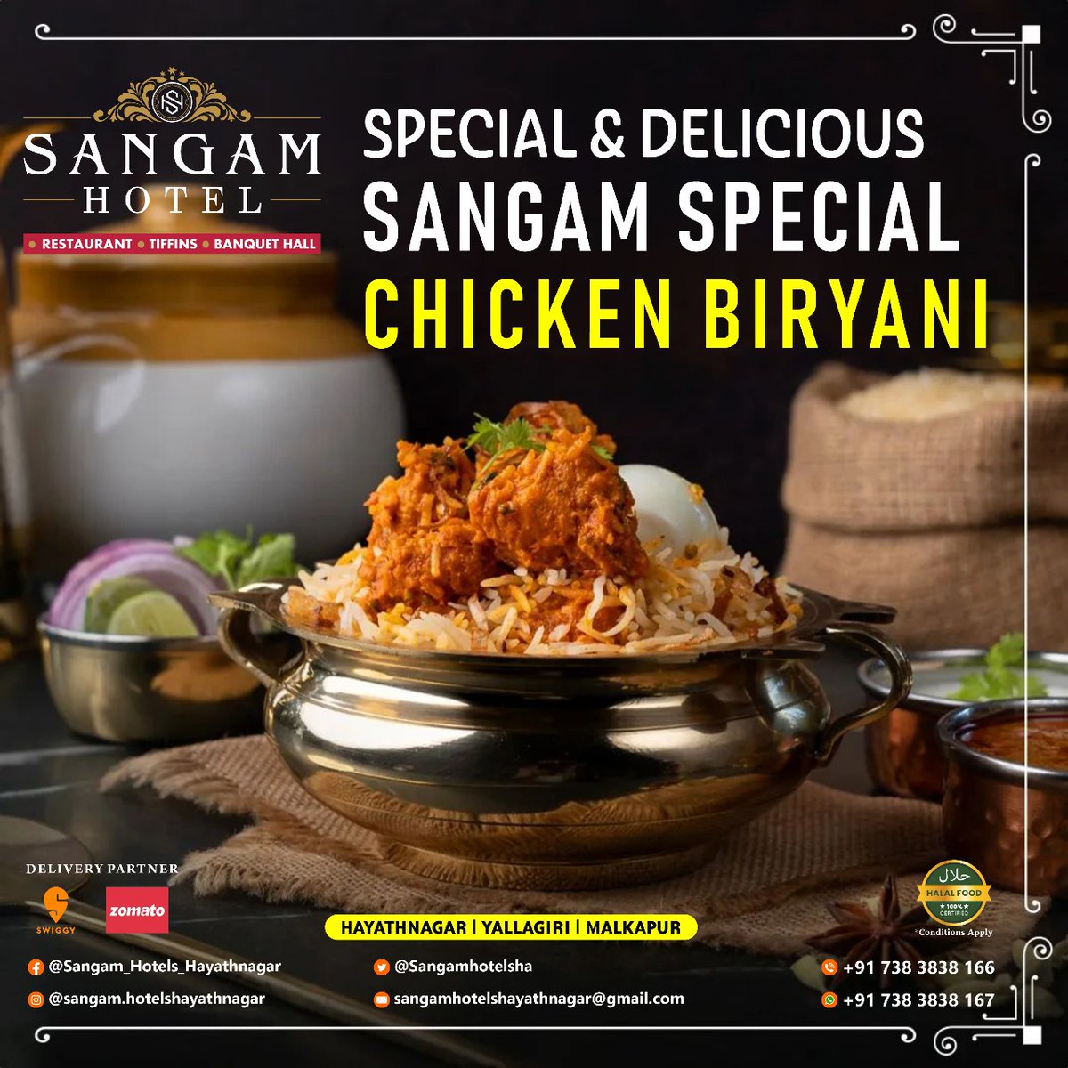 Sangam Special Chicken Biryani!!! @Sangamhotelsha

#chickenbiryani #biryani #chicken #foodie #biryanilovers #food #foodporn #indianfood #foodphotography #biryanilove #muttonbiryani #foodblogger #foodlover #foodstagram #instafood #yummy #foodies #foodgasm #biryanilover