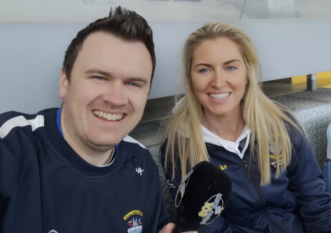 All-Ireland winning captain @raidy22 and @LoafPod have the best seats in Croke Park for the Very Division Two A Camogie League final. Will share out the link to access full comms from 12.25pm