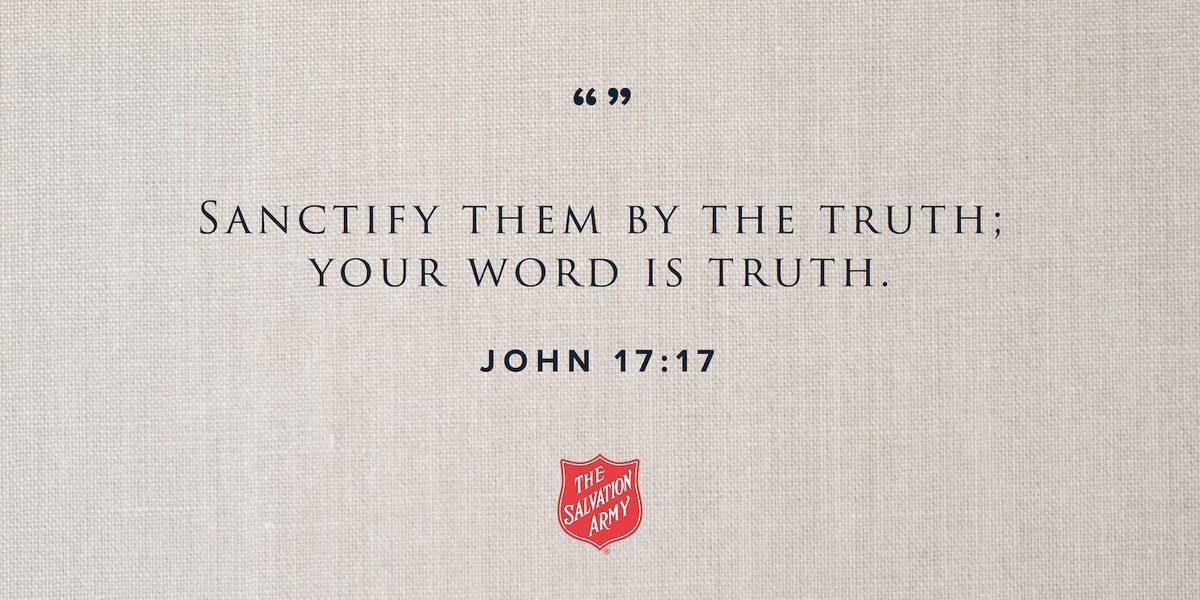 'Sanctify them by the truth; Your word is truth.' -John 17:17 

#SundayInspiration