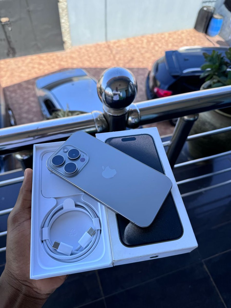 59Pixelss's tweet photo. Neatly used iPhone 15 pro 128gb esim unlocked, 🔋-100%, Cc- 72 available 11,150 ghc p3
Press the rt button when you see this post https://t.co/B2rYghULf7
