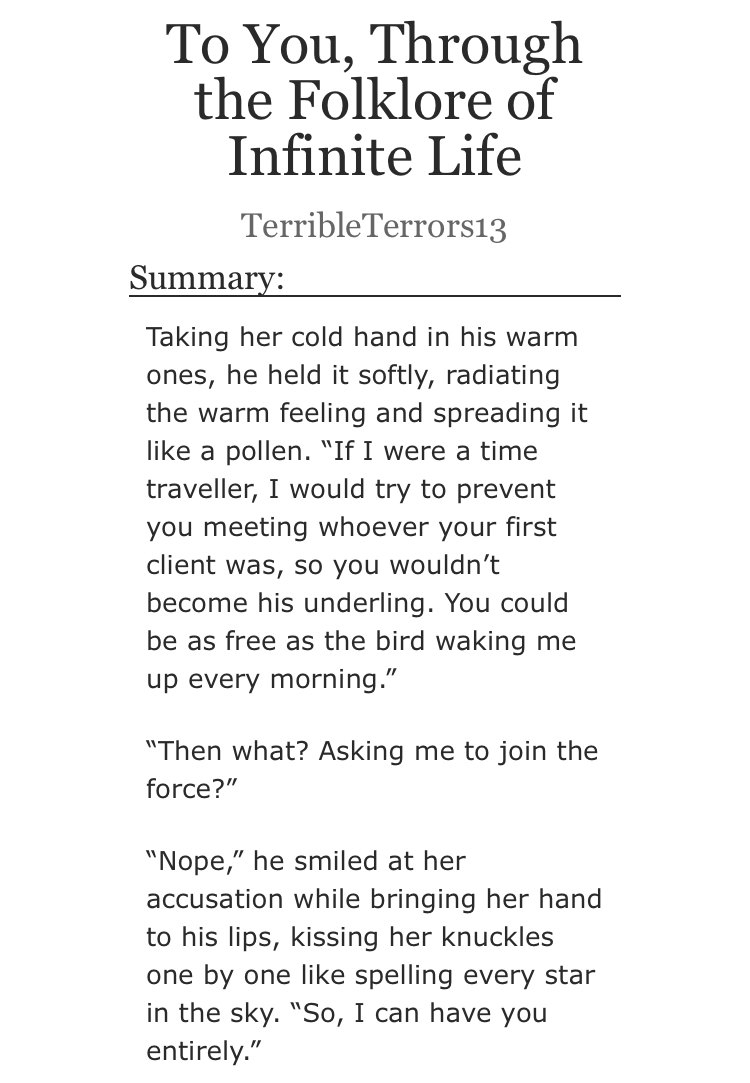 TTerrors13's tweet photo. #AeonAngstWeek
Day 7 - Free day/Angst with a happy ending
I guess, we deserve some happiness after this devastating week so, here's a prequel of my previous fic called "To You, Million Lifetimes Ahead"
https://t.co/l5WZFgpV7K
#LeonKennedy #AdaWong #REBHFun https://t.co/LfKWQd5UWC