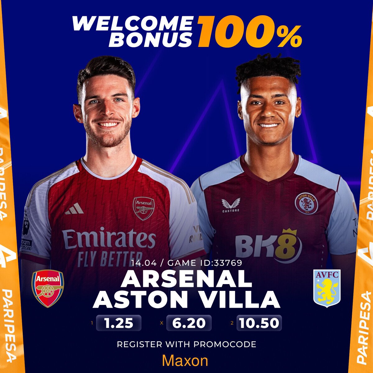 MaxonAiro's tweet photo. 📌🔔 PARIPESA GIVEAWAY🎁
Arsenal 🆚 Aston Villa 
200 KES to the first five cs predictions before ko! 💰🤩🥳⭐️
Register 👉 https://t.co/XMS13BP6sR
Promocode: MAXON ✅
Reply using #pesatips
Omanyala EPRA #ARSAVL https://t.co/FWB4pmz5CU