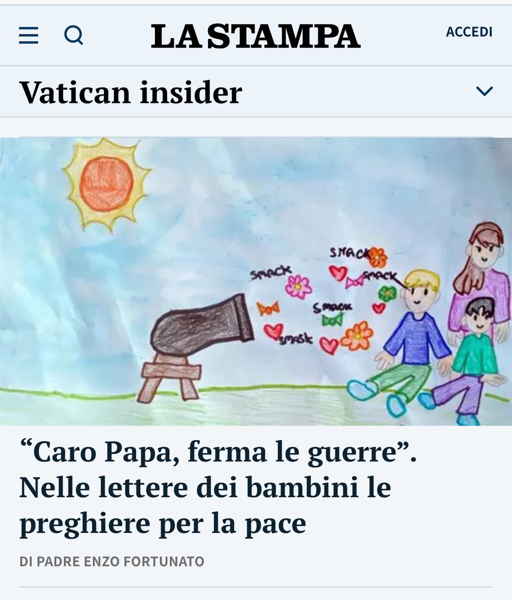 Il 25 e 26 maggio #Roma ospiterà la Giornata mondiale dei Bambini. In centinaia scrivono a @Pontifex_it : «Nei loro messaggi una forza dirompente». Oggi su @LaStampa @vatican_it @padrenzo #papafrancesco