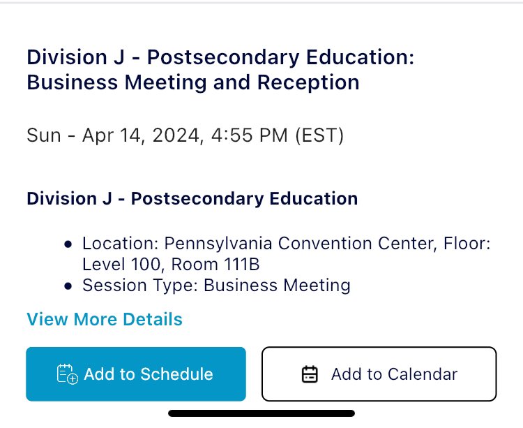 Last Day of #AERA24 If you are still around in Philly, check out @AERADiv_J’s business meeting and reception this evening.