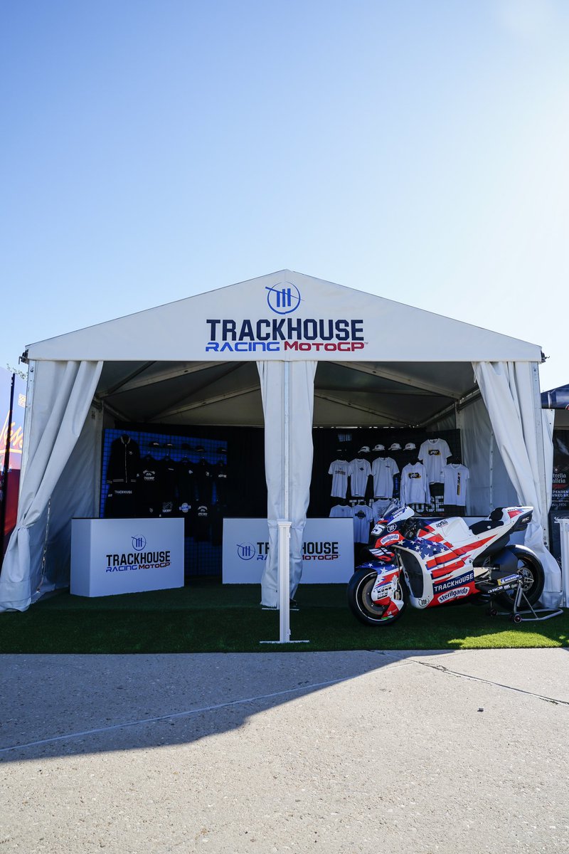 It’s the final day of the US GP -
Celebrate America’s team by grabbing some of the last Trackhouse merch! 

Come find us at the 📍Grand Plaza 

#WeAreTrackhouse | #AmericasGP