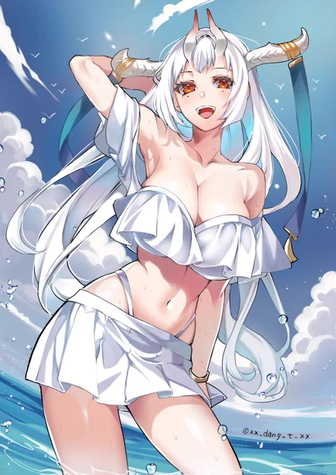去年のやつ #気温が高いので気が早いが水着絵が見たい 
