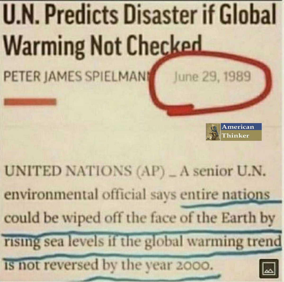 They’ve been trying to insert climate change fear for a long time... We weren’t so susceptible back then. Follow: @TheRabbitHole34