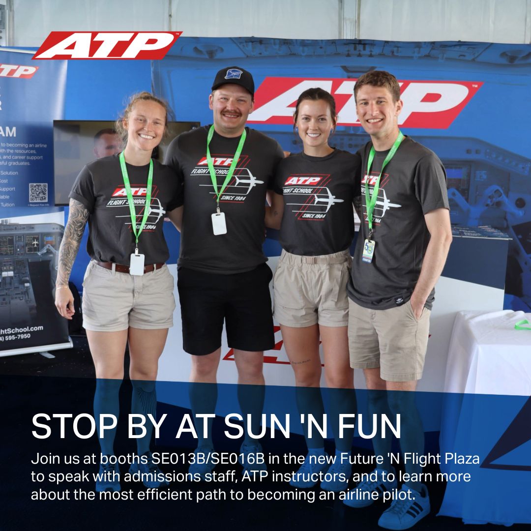 Last day of Sun N Fun! Make sure to stop by Booths SE013B/SE016B to learn more about the most efficient path to an airline pilot career.