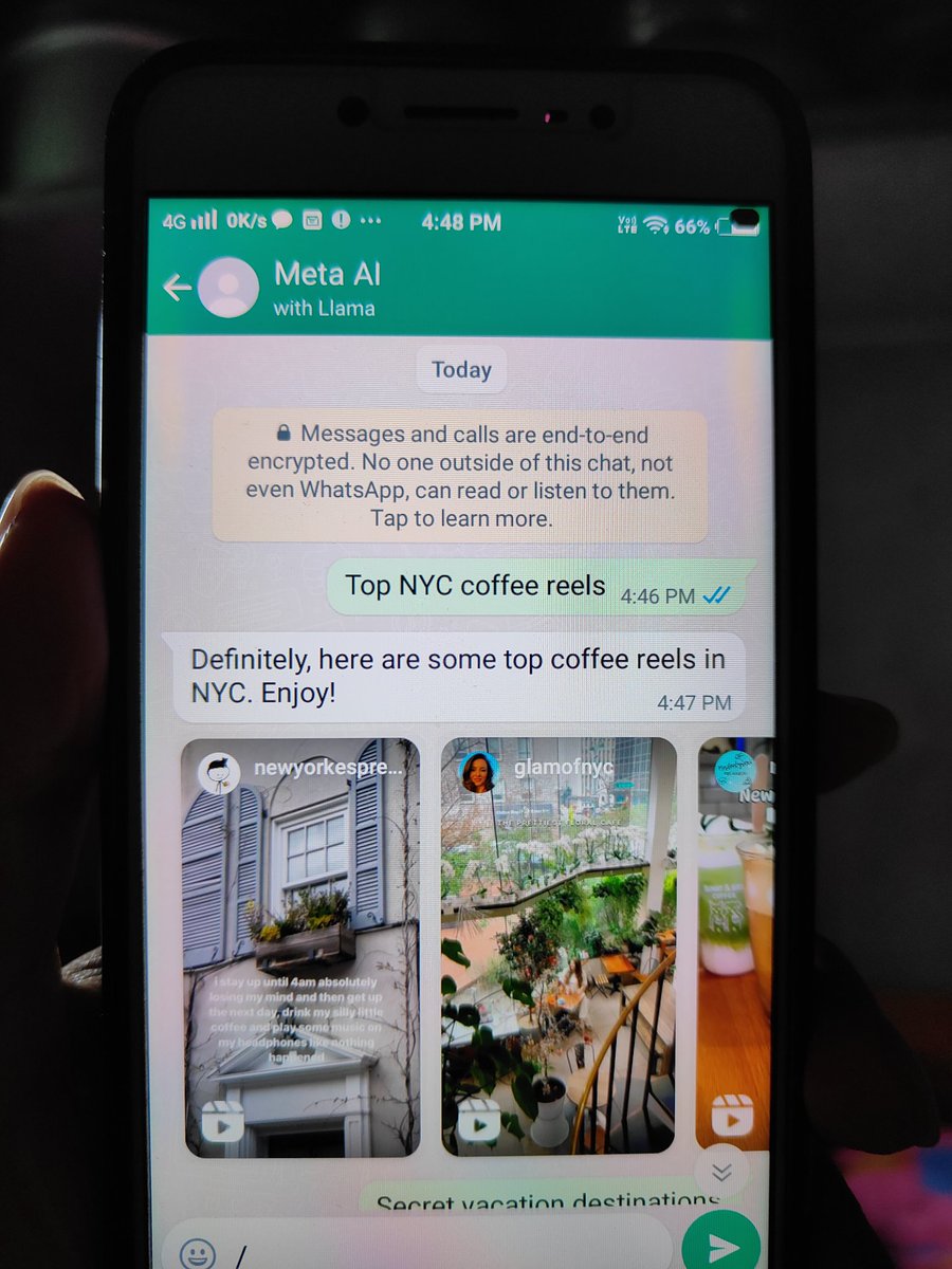 iSahilAnsari's tweet image. just now I used Meta AI on WhatsApp, It&apos;s Amazing, it can generate images too, just need to use &quot;/imagine&quot; 

#MetaAI