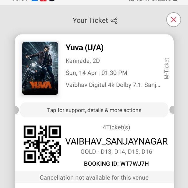 Finally watched #Yuva today with all my family members, 1st half proves @yuva_rajkumar mass elements, 2nd half proves his class elements, over another actor with complete package for KFI.. @SanthoshAnand15 @Ashwini_PRK @HombaleGroup @iRaghanna #PuneethRajkumar #YuvaRajkumar