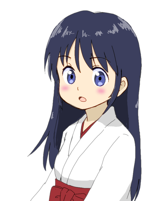 「red hakama white background」 illustration images(Latest)