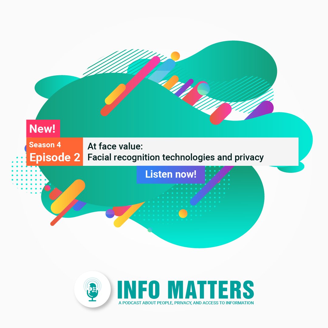 Check out our newest Info Matters episode, where Commissioner Kosseim and Cynthia Khoo, a research fellow at the University of Toronto's @citizenlab, explore the complexities of facial recognition technology and its extensive implications. Tune in now! ow.ly/HTBB50RaFtv