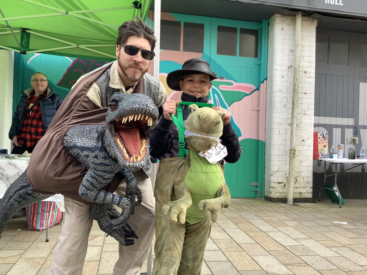 The summary of our @DinostarHull celebrations down at @FruitMarketHull with some of the @JnrDzignFactory thanks to @comicrelief