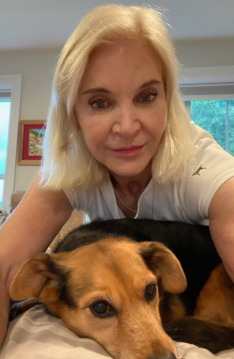 A selfie of me with Miss Lilly 💗 She is a rescue from St Thomas, US Virgin Island #rescue #dog