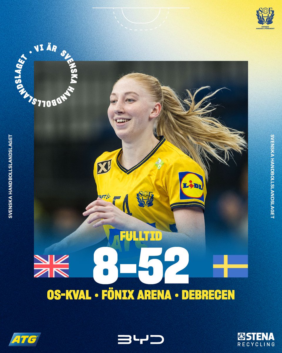 Sverige krossar Storbritannien och säkrar avancemang till OS i Paris 2024. #handbollslandslaget #handboll #handball