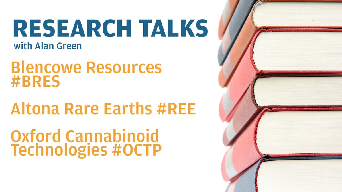 🎙 𝗥𝗘𝗦𝗘𝗔𝗥𝗖𝗛 𝗧𝗔𝗟𝗞𝗦 🎙 Coming up on the #ResearchTalks @StockBoxMedia podcast with @MarkEJFairbairn & @Alan__Green @Brand_UK ⬇️ ▫️ @BlencoweRes #BRES #Graphite ▫️ @OxCanTech #OCTP ▫️ @AltonaRareEarth #REE #Copper 🎧Stay tuned!