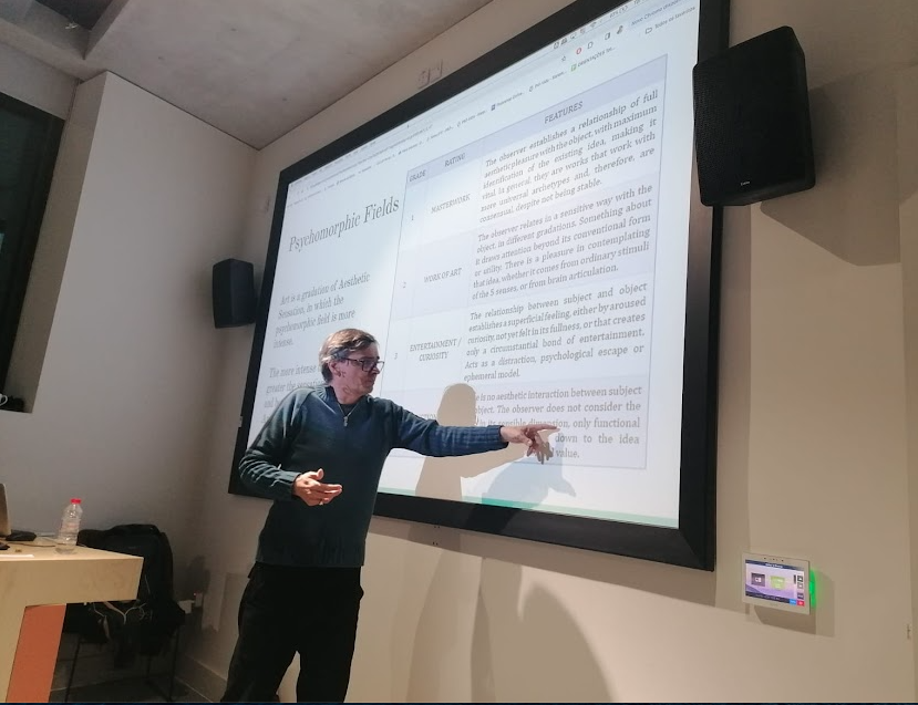 profdrsalles's tweet photo. Incredible moments from my lecture at the UCC - University College Cork in Ireland on art and aesthetics through the psychic approach. Much interest from participants in this new worldview. Thanks @AlexVbap  for the invitation! https://t.co/noIQ1R8r04