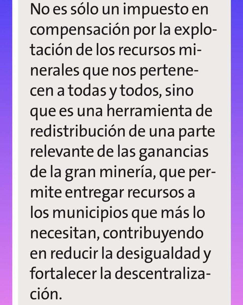 Les comparto mi columna publicada en #ElLíder sobre el inicio del pago del #Royalty. 

“Es una de las mayores inyecciones de recursos nuevos al sistema municipal desde el retorno de la democracia. Son recursos que podremos usar para responder a las necesidades más urgentes” 📰⬇️