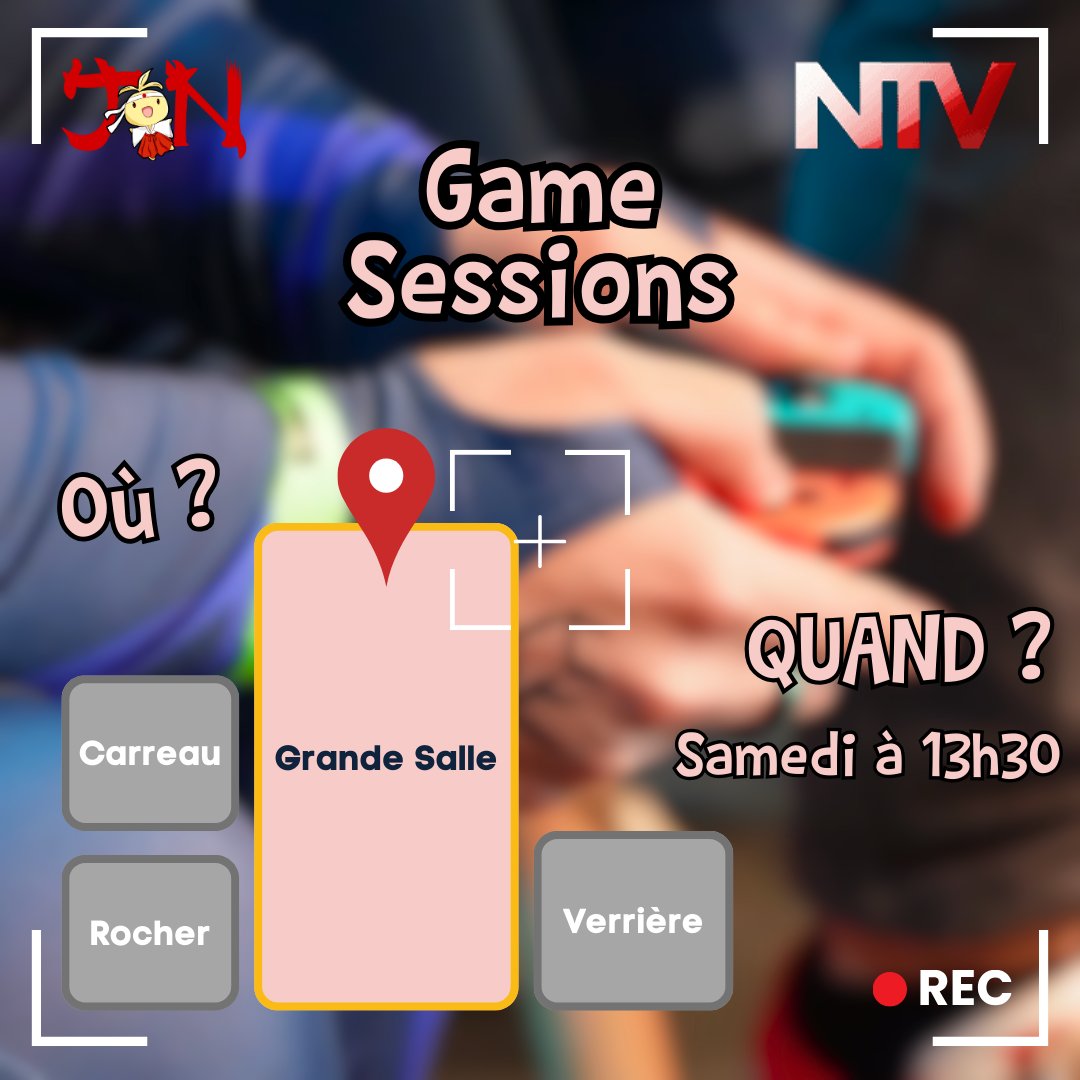 Voici NTV, la TV numérique et locale, de retour cette année pour une nouvelle édition des Game Sessions à JapaNantes ! 🕹️ Peut-être ferez vous parti des personnes du public qui auront la chance de monter sur scène pour jouer 🎮 contre Damien Bricout de NTV, le samedi à 13h30 !