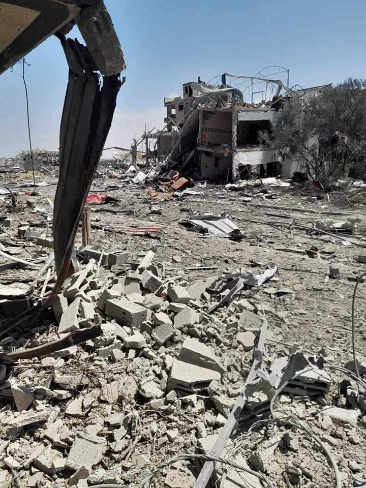 Sekolah Malaysia di Nusairat, Gaza tengah dihancurkan Israel. #EndIsraelOccupation