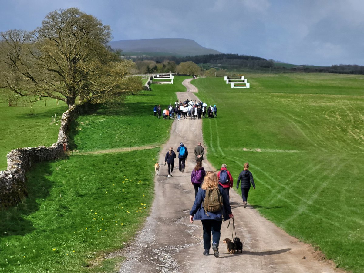 Great turnout at Middleham today for the @glee17ijf fundraising walk started by our own Jack Berry
