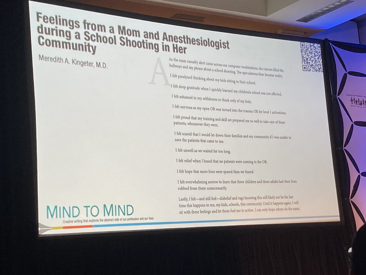 @VUMC_Anes’s own Meredith Kingeter’s powerful personal reflection featured at @PediAnesthesia @_Anesthesiology #PedsAnes24 #PedaAnes