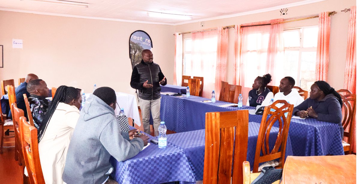 Training of Enumerators in Elgeyo Marakwet County under the Restore Africa program. This aims to equip them with vital data collection skills for the Gender Sensitive Market Assessment supporting the project's livelihood component. #GreenUpToCoolDown