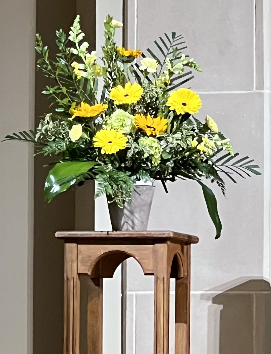 Wednesday is the first anniversary of my husband’s death. A friend put flowers in the sanctuary in his memory. Two others embraced me tenderly when the last hymn, Blessed Assurance, overwhelmed me. The minister offering communion shared my tear-rimmed eyes. This is Church.