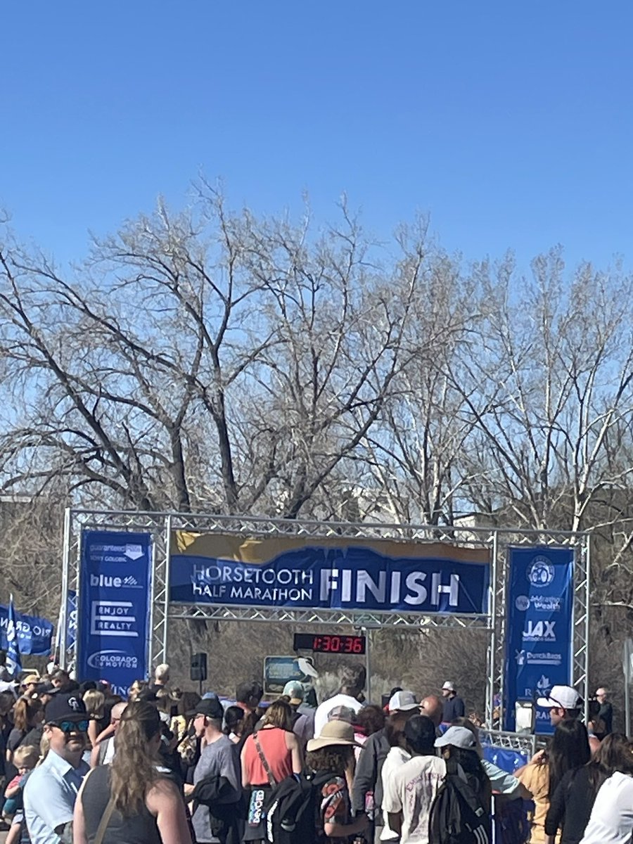 Beautiful day for the Horsetooth 1/2 Marathon. Please watch for runners, finish line is near @newbelgium on Linden St. We have officers working the event to help keep everyone safe. Have a great Sunday Fort Collins