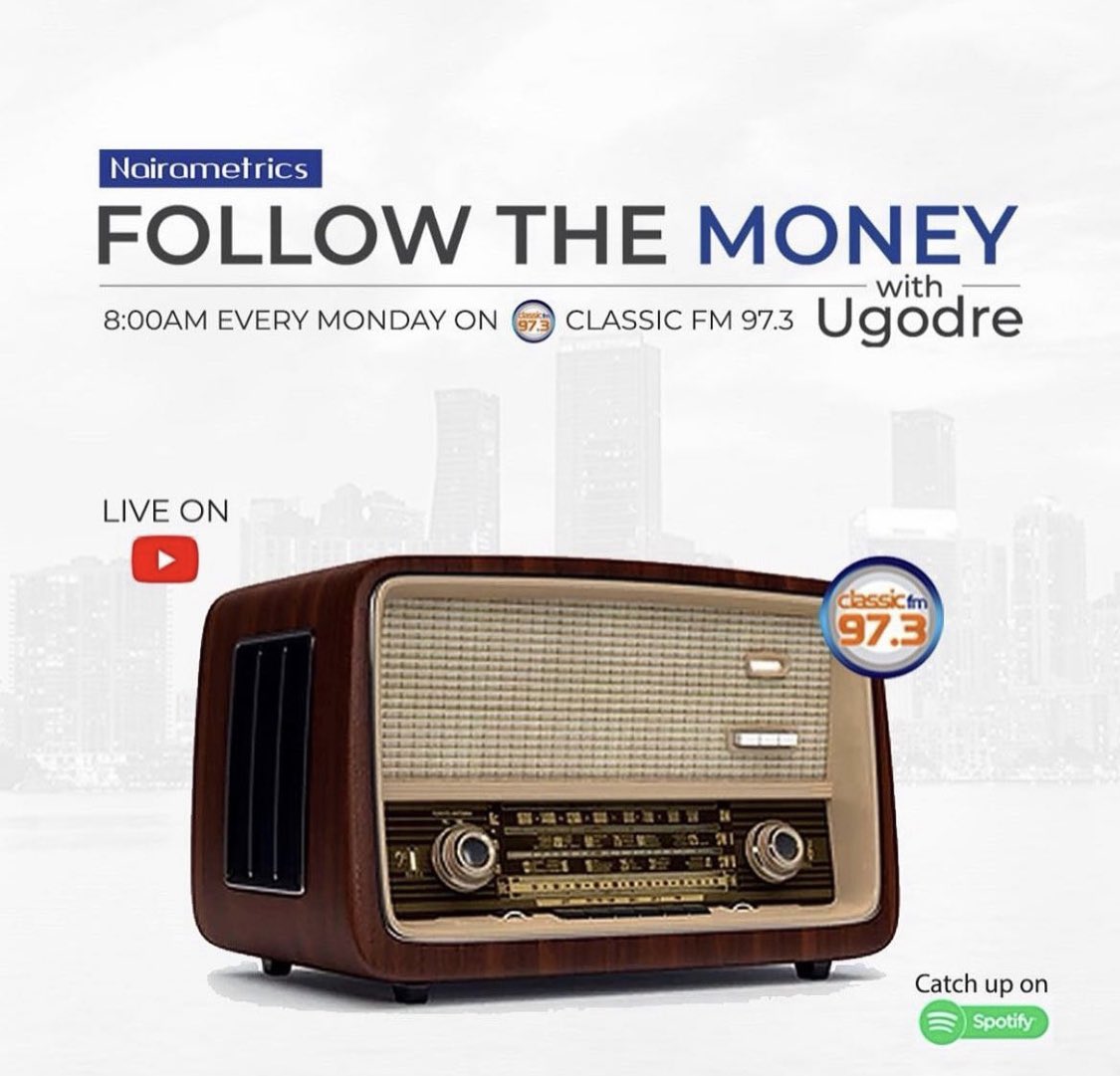 Nairametrics's tweet photo. Join us tomorrow, 8am for another insightful episode of #Followthemoney 

Engage with us during the Q&A session and get free expert advice on your financial queries.

Live on YouTube and on @classicfm973 

👉🏻 Monday 15th of April 

#NMupdates #Nairametrics #classicfm #followthemoney #Nigeria #Entrepreneur #News #financialliteracy
