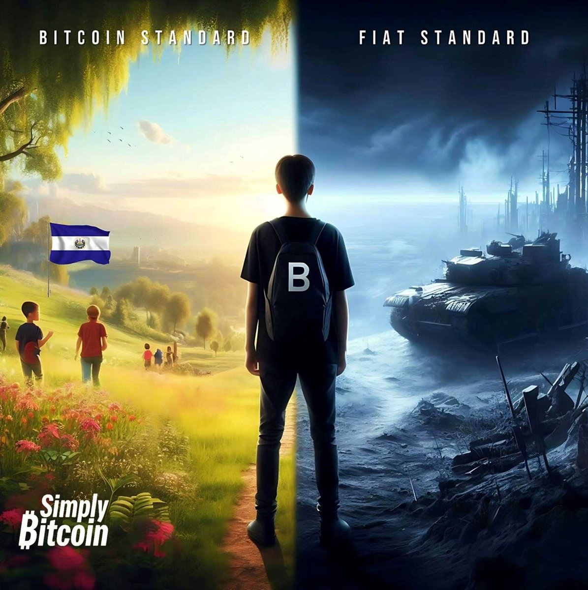 SimplyBitcoin's tweet photo. Choose Wisely.

#Bitcoin https://t.co/9tomPaCkyx