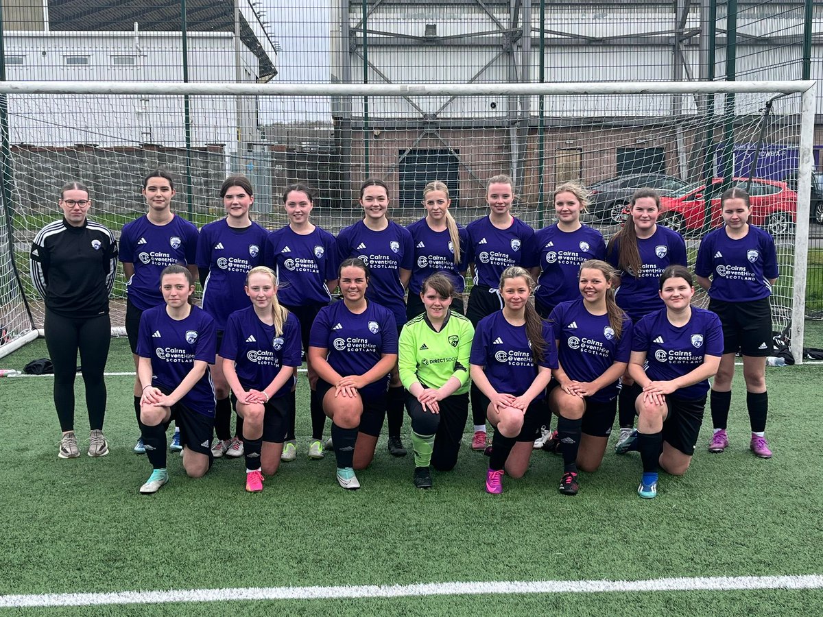 GlasgowGWFC's tweet photo. Well done to our Under 18s today winning 8-0 away to Cumbernauld Colts in the league wearing their new strips sponsored by “Cairns Event Hire Scotland” 👏🏻

▶️ https://t.co/CWtg07zW7H https://t.co/8gbxswfNAc