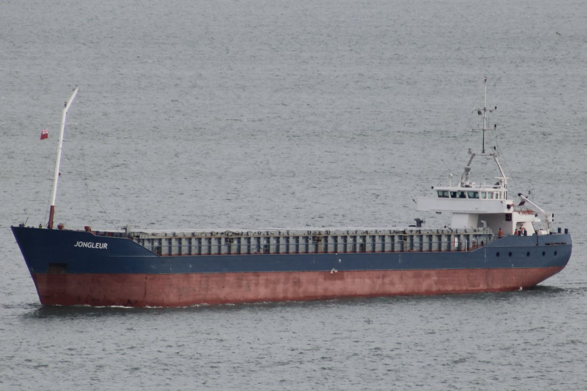 Latvia registered cargo vessel the JONGLEUR inbound to the Plymouth Cattewater this afternoon. westwardshippingnews.com contact@westwardshippingnews.com