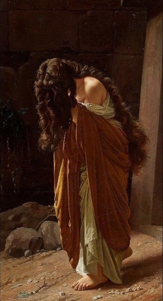 Can you guess the Biblical figure depicted here? This work was created in 1864 by the Swiss-Italian painter Antonio Ciseri (1821-1891).
