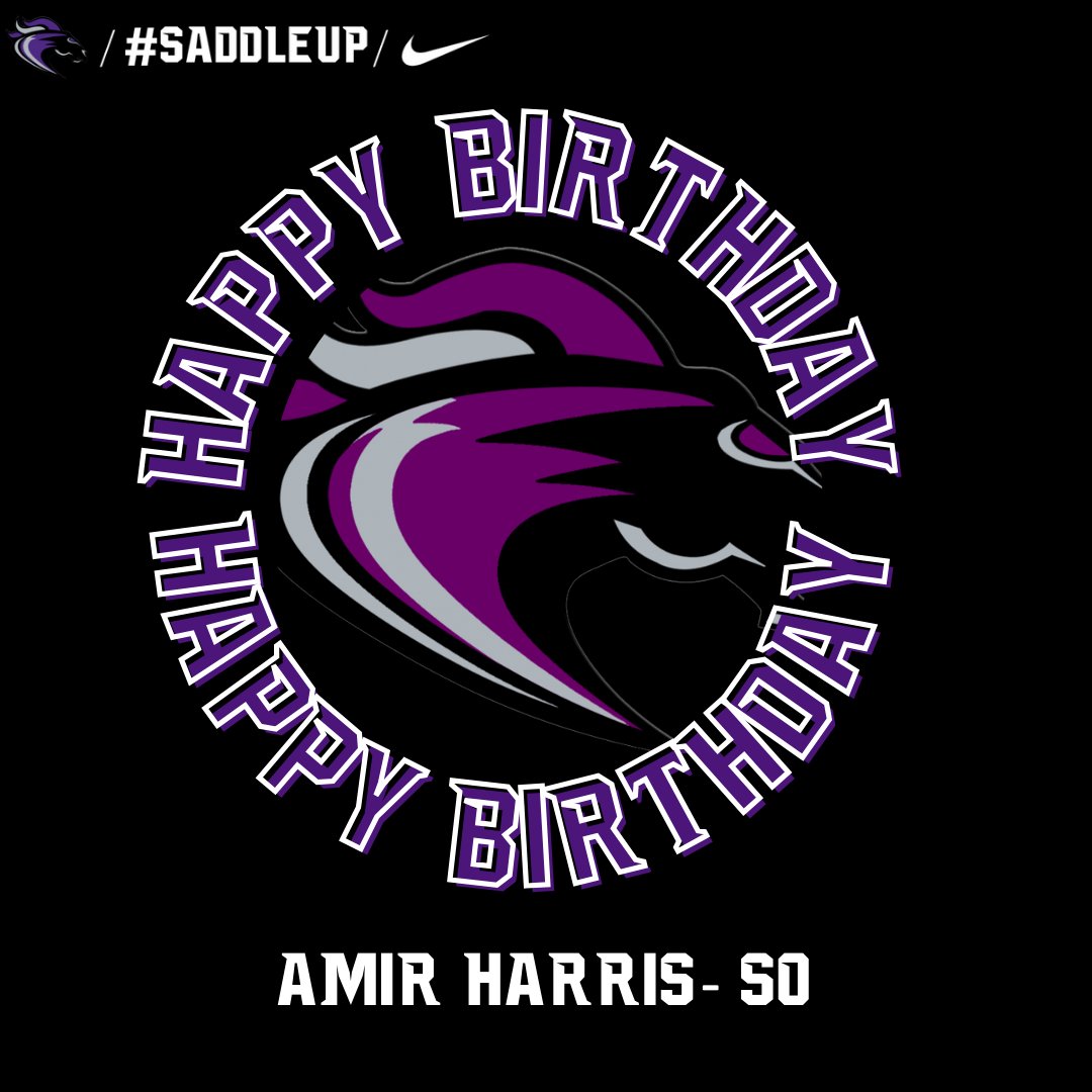 RidgeViewF_Ball's tweet photo. Happy #BlazerBirthday to sophomore Amir Harris! #SaddleUp https://t.co/WUj7ij9804