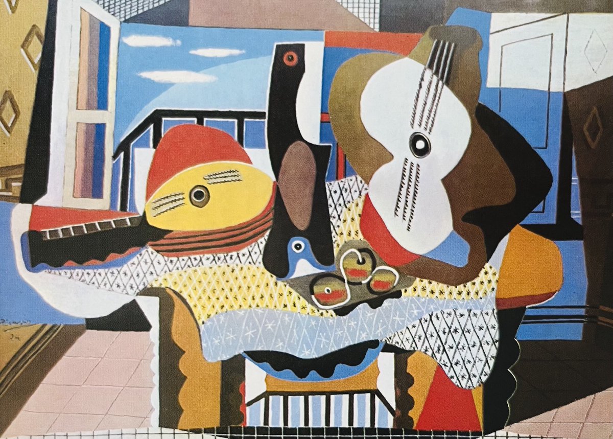 #PabloPicasso “Mandolin and Guitar” 1924. #AbstractArt #Hardedge